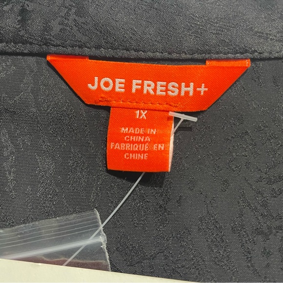 🌸3 for $30 NWT Joe Fresh Little Black Dress cetim jacquard Size 1X - Picture 7 of 16